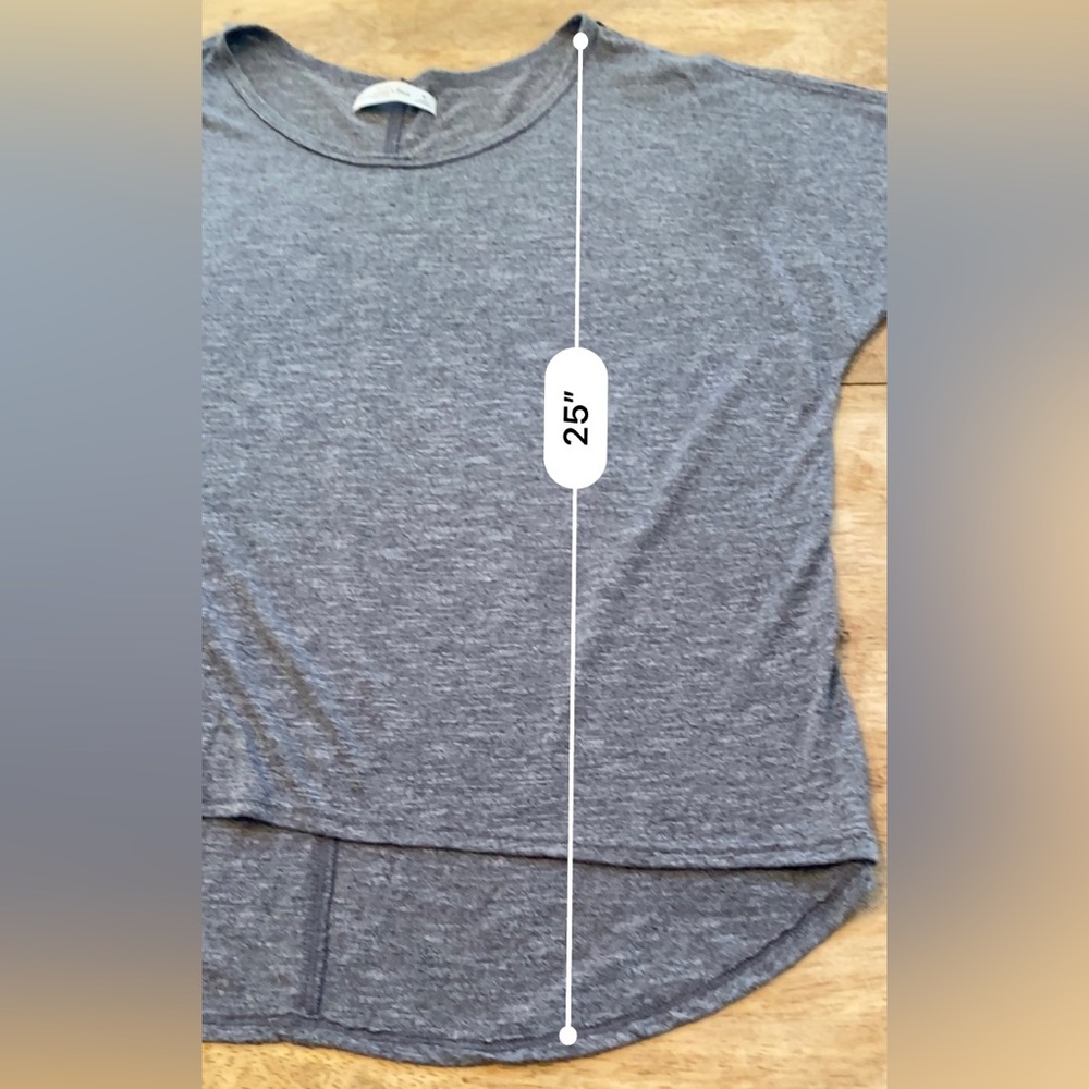Abercrombie & Fitch Women’s Medium Gray Scoop Neck Cold Shoulder Long Sleeve Top - Picture 11 of 14